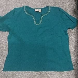 Mountain lake II v neck shirt